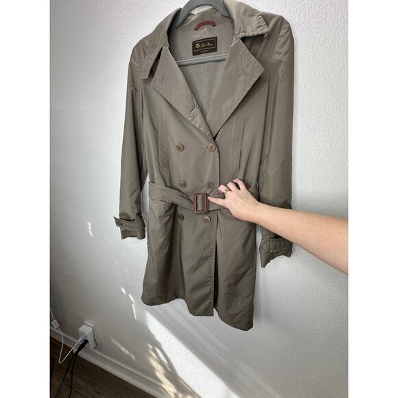 Loro Piana Storm System Khaki Button Front Belted Trench Coat 38 / 6 - Picture 4 of 13